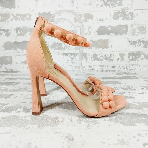 NEW Sam Edelman Luella Canyon Clay Suede Leather Ankle Strap Heeled Sandals O795 - Picture 5 of 15